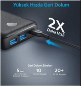 Anker A1363 PowerCore Select 20000 mAh Taşınabilir Hızlı Şarj Cihazı, PowerIQ 2.0 18W Çift Çıkışlı, Siyah thumbnail 12