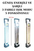 harry 45 Ledli 45 Watt Güneş Enerjili ve Şarjlı Işıldak 5 Fonksiyonlu Aydınlatma Feneri Kamp Lambası - 1