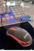 harry Tak Çalıştır 800 Dpı Kırmızı Optik Işıklı Kablolu Mouse 1.1 Metre Kablolu 3 Buton Tuşlu Mouse thumbnail 1