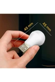 harry 3 Adet 5 Volt 1 Amper Mini Usb Beyaz Işık Led Ampul Gece Lamba Okuma Işığı Çocuk Odası Lambası thumbnail 2