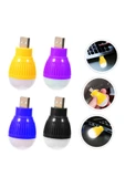 Rabelix 4 Adet Tak Çalıştır Usb Gece Lambasi Beyaz Işık Ampul Taşınabılır Kitap Okuma,Çocuk Odası Aydınlatma - 5