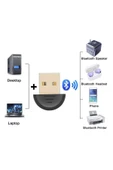 harry Mini USB Bluetooth 5.0 Dongle Adaptör (PC-Laptop-Masaüstü-Android) 20 Mt Mesafeli - 1