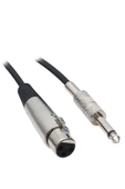 harry Tak Çalıştır 5 Metre Mikrofon Kablosu Xlr Yaylı Jak 6.3mm Erkek Mikrofon Ara Kablosu - 1