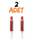 Rabelix Online Marketing 2 ADET 10 ML 1.63W/M.K Şırınga Termal Macunu Işlemci Pastası Cpu Vga Radyatör Pastası Isı Iletken thumbnail 1