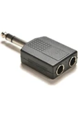 harry 6.3 Mm Erkek 2x 6.3 Mm Dişi Jack Çoğaltıcı Piyano,Gitar,Org,Anfi için Uyumlu Çeviri Dönüştürücü thumbnail 1