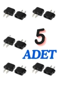 harry 5 Adet 1,Kalite Türk Fişi - Amerika Fişi Çevirici Amerikan Fiş Dönüştürücü Seyahat Adaptörü thumbnail 1