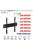 harry AXEN Televizyon ile Uyumlu Kilitli Lcd Askı Aparatı Sabit 42"/55"/65" 106-120-139-140-152-165cm thumbnail 1
