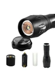 harry Şarjlı Su Geçirmez 2000x Zoomlu 4 Modlu Power Ledli Uzun Menzilli Yüksek Kaliteli El Feneri thumbnail 3