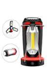 harry ŞARJLI 7 MOD IŞIKLI-KAMP LAMBASI 3XCOB LED+ 3W LED ÇOK FONKSİYONLU ÇALIŞMA - KAMP FENERİ thumbnail 1