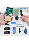 harry 2 In 1 Iphone Ve Type C Uyumlu Ikili Kablosuz Yaka Mikrofonu K8 Youtube Facebook Tiktok - 2