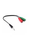 harry 3.5mm Kulaklık Mikrofon Dönüştürücü Çevirici Switch Splitter Kablo 2 Dişi 1 Erkek Kulaklık çeviri thumbnail 1