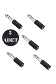 harry 5 Adet 3.5 Mm 6.3 Mm Jack Çevirici Piyano Için Kulaklık Çevirici thumbnail 1