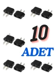 harry 10 Adet 1,Kalite Türk Fişi - Amerika Fişi Çevirici Amerikan Fiş Dönüştürücü Seyahat Adaptörü thumbnail 1