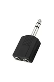 harry 6.3 Mm Erkek 2x 6.3 Mm Dişi Jack Çoğaltıcı Piyano,Gitar,Org,Anfi için Uyumlu Çeviri Dönüştürücü thumbnail 3