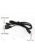 harry Mp3 Mp4 Müzik Kutusu Usb Şarj Ve 3.5mm Aux Kablosu To 5 Pin Mini Çevirici Dönüştürücü Adaptör - 3