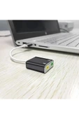 harry Usb Ses Kartı 7.1 Harici 3.5mm Aux ve Mikrofon Çıkışlı HD Yüksek Kalite (Usb Sound) thumbnail 1