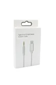 harry 1 Metre Samsung Uyumlu Aux Kablosu Type-C To Aux 3.5mm Jack Çevirici Dönüştürücü - 5