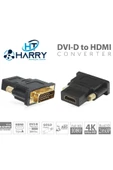 harry 24+1 Dvı Erkek To Hdmı Dişi Çevirici Dvi To Hdmi Altın Uç thumbnail 1