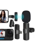 harry 2 In 1 Iphone Ve Type C Uyumlu Ikili Kablosuz Yaka Mikrofonu K8 Youtube Facebook Tiktok - 1