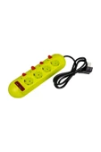 harry 4'LU 1.5 METRE KABLOLU 2 USB'Lİ LED GÖSTERGELİ AKIM VE ÇOCUK KORUMA AYRI ANAHTARLI 250 VOLT - 3