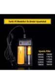 harry 4.2V 1000MA PİL ŞARJ CİHAZI-26650, 18490, 18350, 17670, 10440, 17500, 22650, 14500, 18650, 16430 thumbnail 2