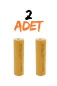 harry 2 Adet 3.7 Volt 12000 Mah 18650 Başlıklı Pil Şarj Edilebilir PİL Li-ion (Lityum İyon) FENER PİLİ - 1