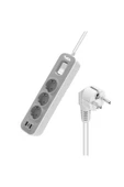 harry 3'LÜ 1.5 METRE KABLOLU 2 USB+TYPE-C HIZLI ŞARJ AKIM KORUMA ÇOCUK VE YANGIN KORUMA ANAHTARLI 4000 WAT - 4