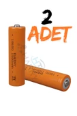 harry 2 Adet 3.7 Volt 1500 Mah 18650 Başlıklı Pil Şarj Edilebilir PİL Li-ion (Lityum İyon) FENER PİLİ - 1