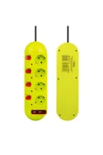 harry 4'LU 1.5 METRE KABLOLU 2 USB'Lİ LED GÖSTERGELİ AKIM VE ÇOCUK KORUMA AYRI ANAHTARLI 250 VOLT - 1