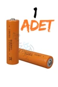 harry 1 Adet 3.7 Volt 1500 Mah 18650 Başlıklı Pil Şarj Edilebilir PİL Li-ion (Lityum İyon) FENER PİLİ - 1