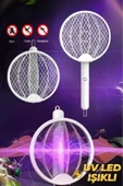 Rabelix Online Marketing Katlanır USB Şarjlı Uv Işıklı Elektrikli Sivrisinek Öldürücü Raket Sinek Öldürücü thumbnail 6