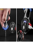 harry 500 Lümen Kamp Feneri Çok Fonksiyonlu Fener Anahtarlık USB Çakmak Cam Kırıcı Kemer Kesici Tornavida thumbnail 7