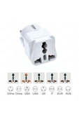 harry 5 Adet Çevirici Priz Amerikan Japonya Ingiliz Fiş Dönüştürücü Türk Tipe Fiş Çeviren Adaptör Başlık thumbnail 4
