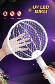 Rabelix Online Marketing Katlanır USB Şarjlı Uv Işıklı Elektrikli Sivrisinek Öldürücü Raket Sinek Öldürücü thumbnail 5