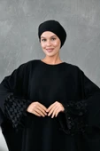 kol aksesuar detaylı ferace abaya thumbnail 2