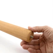 Dekoratif 40 cm Ahşap Silindir Ayağı Kahverengi Boya Bohem Tarz Mobilya Masa Mobilya Aksesuar Ayak thumbnail 6