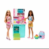Barbie Brooklyn ve Malibu Pasta Yapıyor Oyun Seti HJY94 thumbnail 2