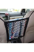 Oto Koltuk Arası File Ahtapot Ağ Düzenleyici Araç İçi Organizer Tek Cepli 30x28cm Siyah - 6