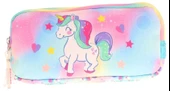 Kaukko Kids Çok Renkli, Unicorn, Kız Çocuk Üç Gözlü Okul Kalem Çantası - L8243 thumbnail 2