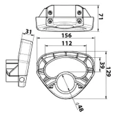 Knott Handle Grip 48 mm Destek Tekeri Manevra Kolu thumbnail 3