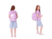 Kaukko Kids Kız Çocuk Okul Çantası ve Üç Bölmeli Kalemlik Seti (Lila - Pullu Sweet) - (L5215+L8215) thumbnail 3