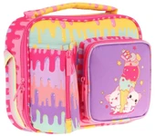 Kaukko Kız Çocuk, Sarı Mor, Dondurma Baskılı Isı Yalıtımlı Üç Bölmeli (Matara Cepli) Okul Beslenme Çantası L7247 thumbnail 1