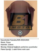 Yamaha R25 Siyah (2019-23) Siperlik Camı - 2
