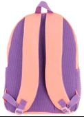 Kaukko Travel Beş Bölmeli Rozetli Kız Çocuk Okul ve Günlük Sırt Çantası - Somon Mor - K1825 thumbnail 3