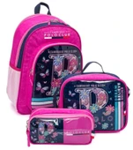 Cambridge Polo Club Düşler Bahçesi 3'lü Kız Çocuk İlkokul Çanta Seti - Pembe - PLCAN2126 thumbnail 1