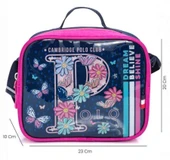 Cambridge Polo Club Düşler Bahçesi 3'lü Kız Çocuk İlkokul Çanta Seti - Pembe - PLCAN2126 thumbnail 6