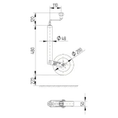 Knott 48mm 150Kg Karavan/Römork Pilot Tekeri - 2