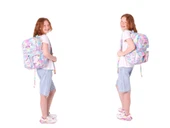 Kaukko Kids Kız Çocuk İlkokul Okul Çantası Seti - Peluş Unicornlu - Pembe (L5243+L7243+L8243) thumbnail 4