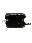 Mini Çantalı Deri Cüzdan Oto Anahtarlık Siyah thumbnail 5