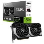 ASUS GEFORCE DUAL-RTX5070-O12G 12GB GDDR7 192BIT 3XDP 1XHDMI EKRAN KARTI - 1